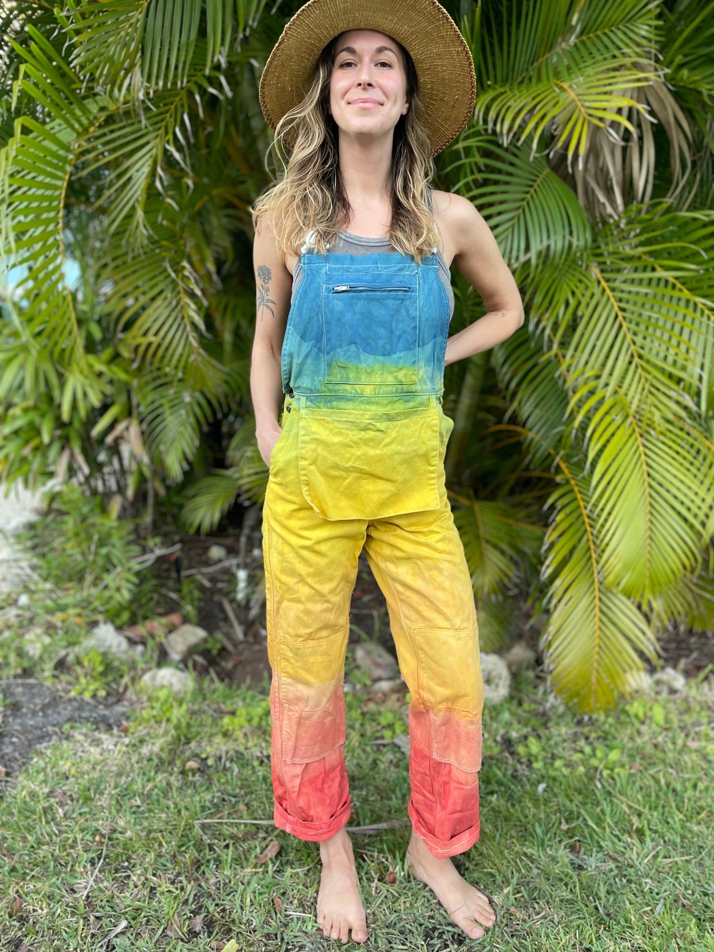 Naturally Dyed Overalls