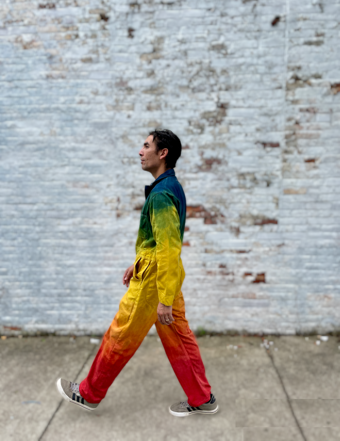 Naturally Dyed Rainbow Coveralls