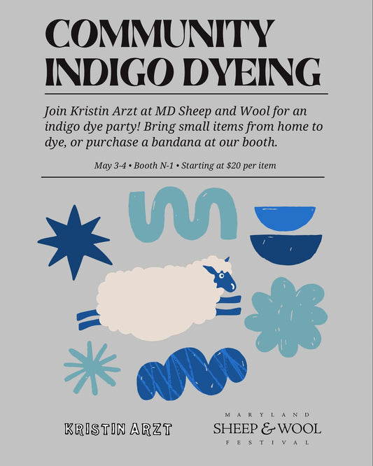 MD Sheep and Wool - Indigo Dye Ticket